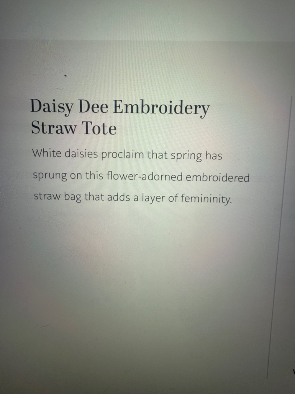 🌼🆕 Brighton Daisy Dee Tote with White Trim and Floral Accents - Picture 4 of 8